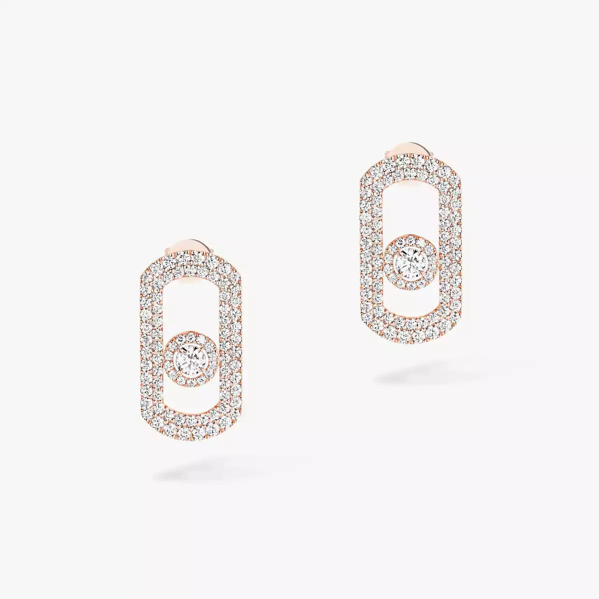 [⭐Novea]So Move Pave_-Set Diamond Earrings in Silver