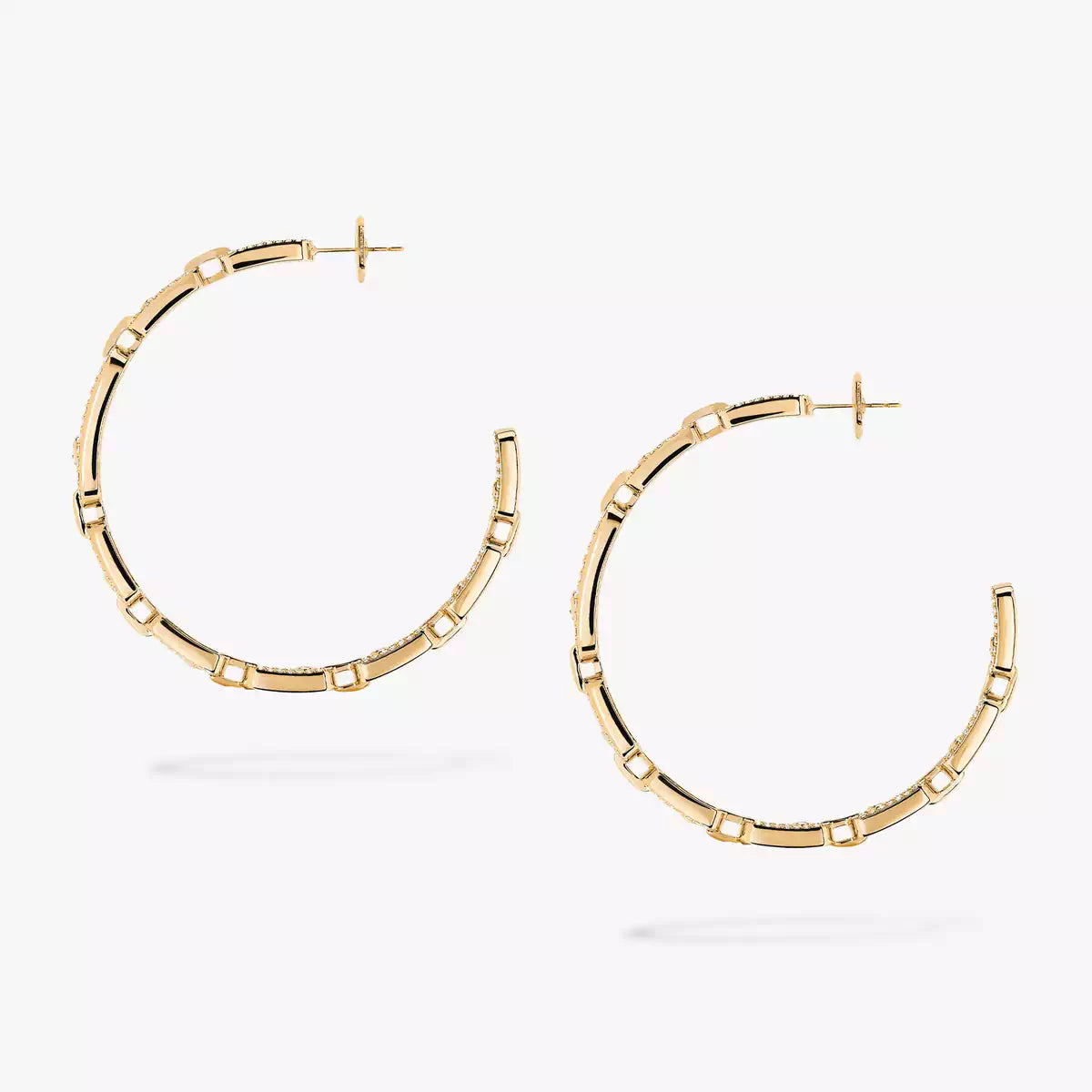 [[⭐Novea]Move Link Diamond Hoop Earrings