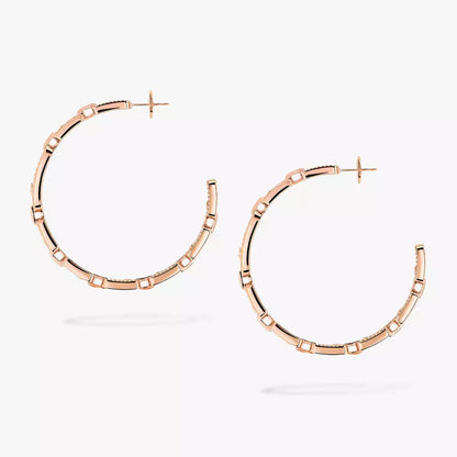 [[⭐Novea]Move Link Diamond Hoop Earrings