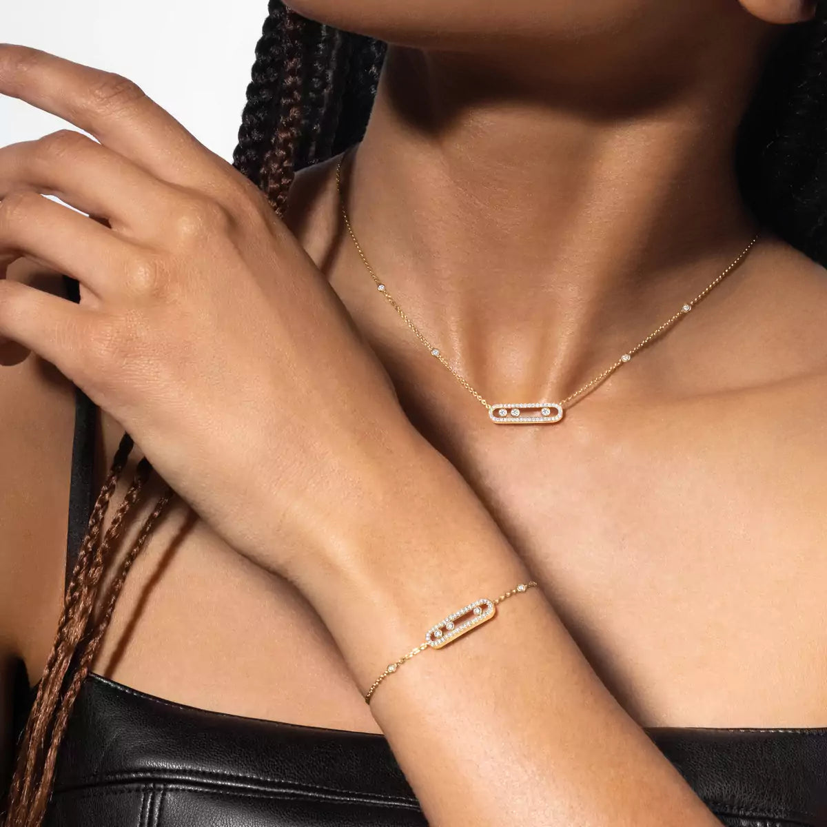 [⭐Novea]Pavé Baby Move Diamond Bracelet