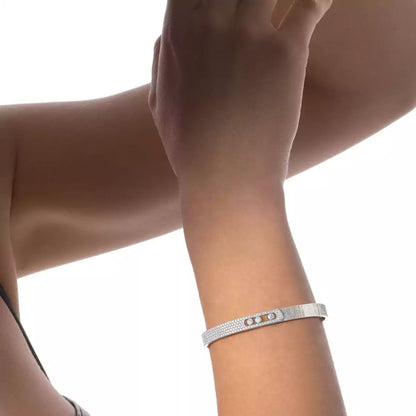 [⭐Novea]Move Noa Ciselé half pavé bangle