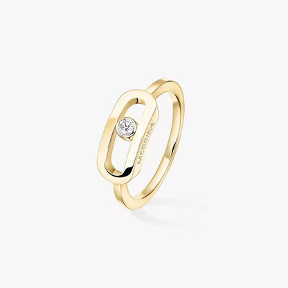 [⭐Novea]Move Uno Diamond Ring in Gold