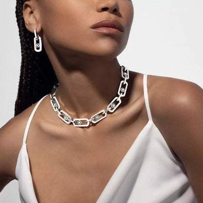 [⭐Novea]So Move XL Diamond Pendant Earrings