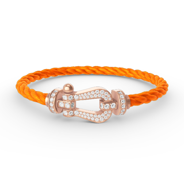 [⭐Novea]FORCE LARGE HORSESHOE FULL DIAMOND BRACELET ROSE GOLD