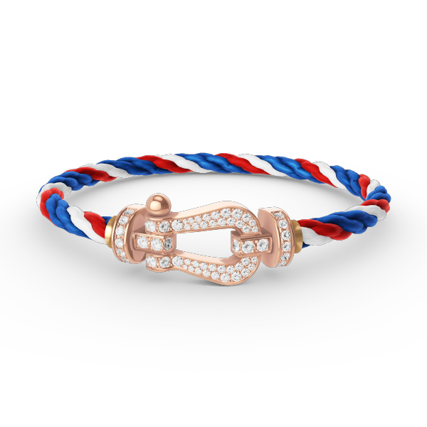 [⭐Novea]FORCE LARGE HORSESHOE FULL DIAMOND BRACELET ROSE GOLD