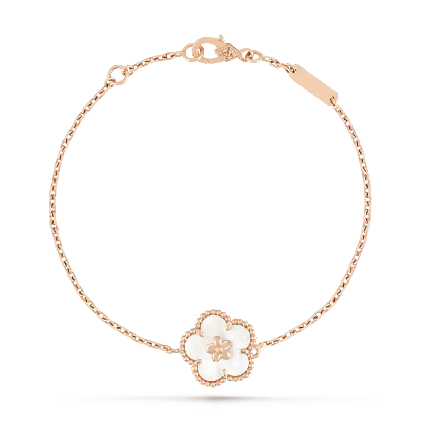 [⭐Novea]LUCKY WHITE MOP PLUM BLOSSOM  BRACELET