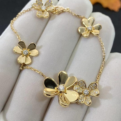 [⭐Novea]FRIVOLE GOLD 5 FLOWERS BRACELET