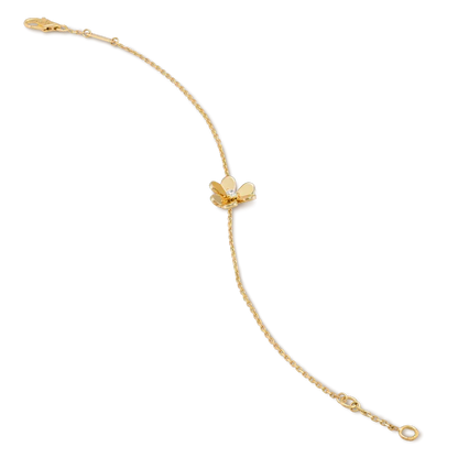 [⭐Novea]FRIVOLE GOLD FLOWER PINK MALACHITE BRACELET