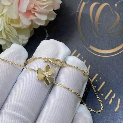[⭐Novea]FRIVOLE GOLD FLOWER PINK MALACHITE BRACELET