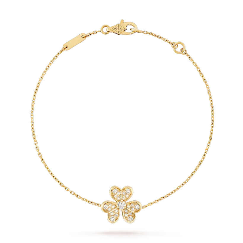 [⭐Novea]FRIVOLE GOLD FLOWER DIAMOND BRACELET