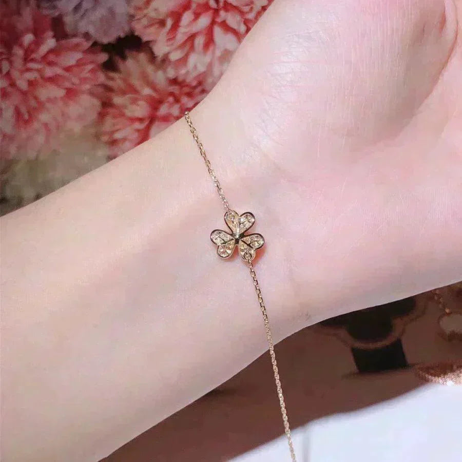 [⭐Novea]FRIVOLE GOLD FLOWER DIAMOND BRACELET
