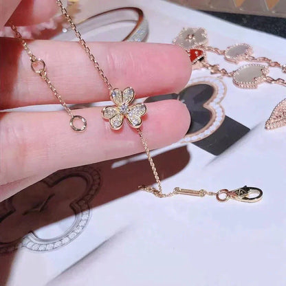 [⭐Novea]FRIVOLE GOLD FLOWER DIAMOND BRACELET