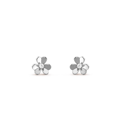 [⭐Novea]FRIVOLE MINI SILVER FLOWER EARRINGS