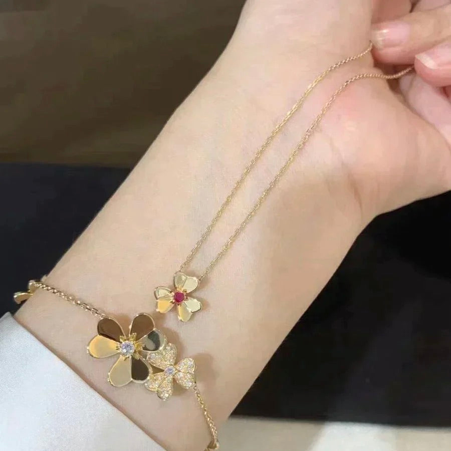 [⭐Novea]FRIVOLE GOLD FLOWER NECKLACE