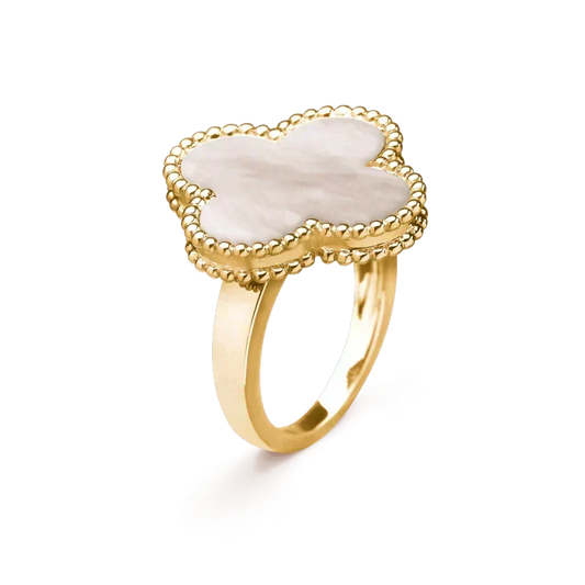 [⭐Novea]CLOVER WHITE MOP RING