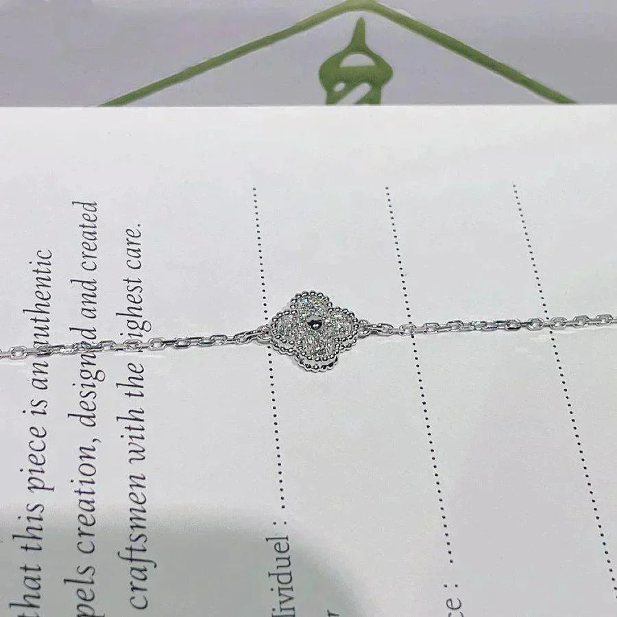 [⭐Novea]CLOVER  SINGLE FLOWER BRACELET SILVER