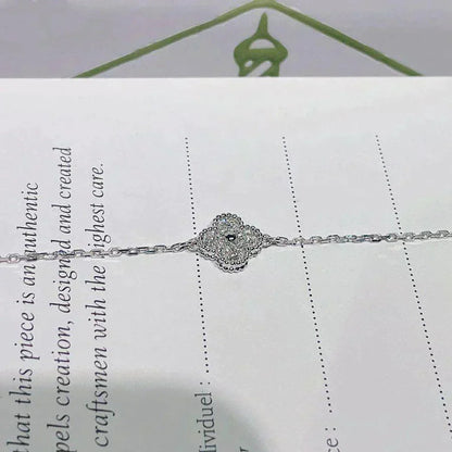 [⭐Novea]CLOVER  SINGLE FLOWER BRACELET SILVER