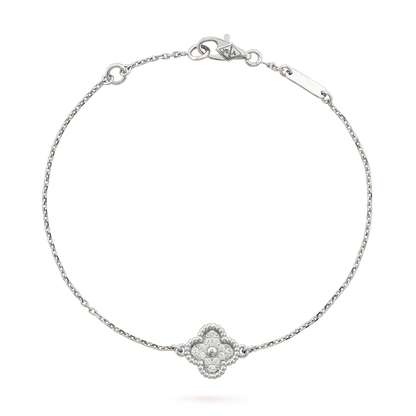[⭐Novea]CLOVER  SINGLE FLOWER BRACELET SILVER