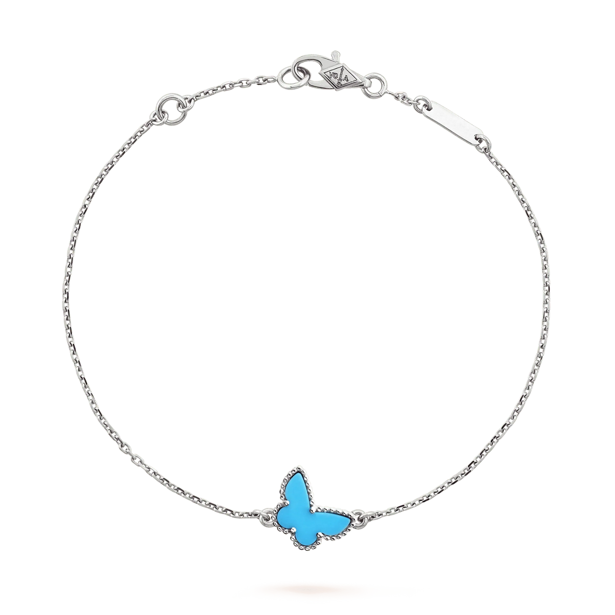 [⭐Novea]BUTTERFLY TURQUOISE BUTTERFLY BRACELET SILVER