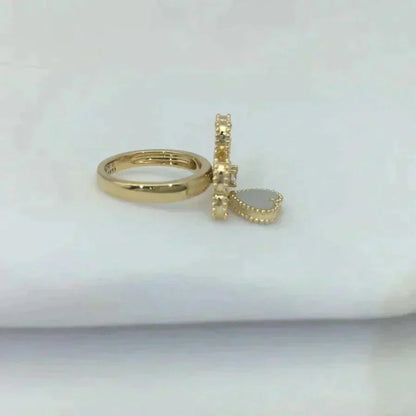 [⭐Novea]SWEET CLOVER WHITE MOP RING