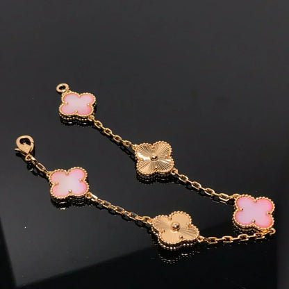 [⭐Novea] CLOVER 5 MOTIFS  PINK MOP BRACELET COLLECTION