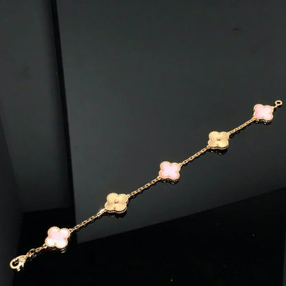 [⭐Novea] CLOVER 5 MOTIFS  PINK MOP BRACELET COLLECTION