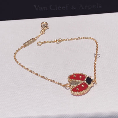 [⭐Novea]LUCKY SPRING 1 MOTIF PINK GOLD BRACELET