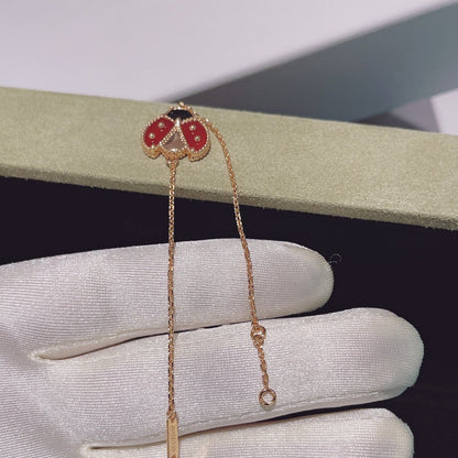 [⭐Novea]LUCKY SPRING 1 MOTIF PINK GOLD BRACELET