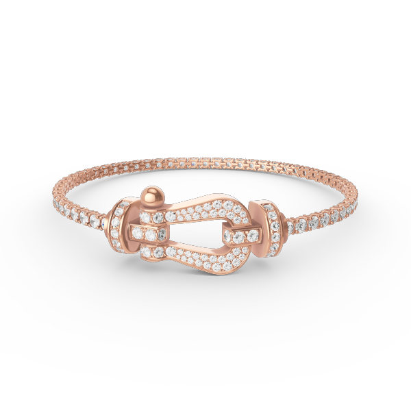 [⭐Novea]FORCE  LARGE HORSESHOE FULL DIAMOND TENNIS BRACELET