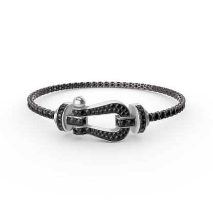 [⭐Novea]FORCE  LARGE HORSESHOE FULL DIAMOND TENNIS BRACELET